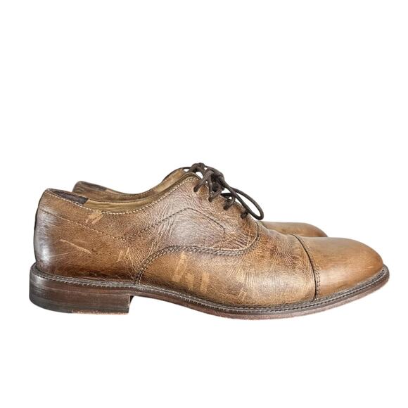 Men\'s J&M est. 1850 Brown Leather Cap Toed Oxford Dress Shoes - Sz 10 main image 6